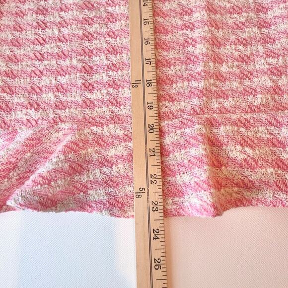 BARBIE, Coquette, Office Siren, PINK Tweed Skirt Women's Large - Picture 5 of 8